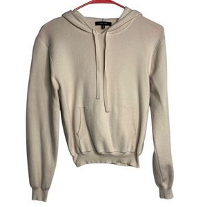 Love Tree Casual Pull Over Hoodie Cream Size Small